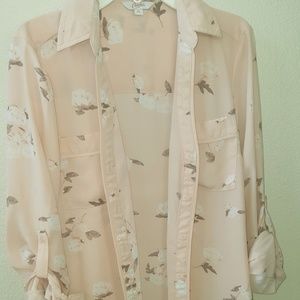 Candie's Floral Button Down